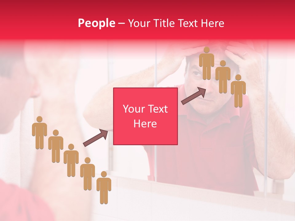 Follicle Vanity Person PowerPoint Template