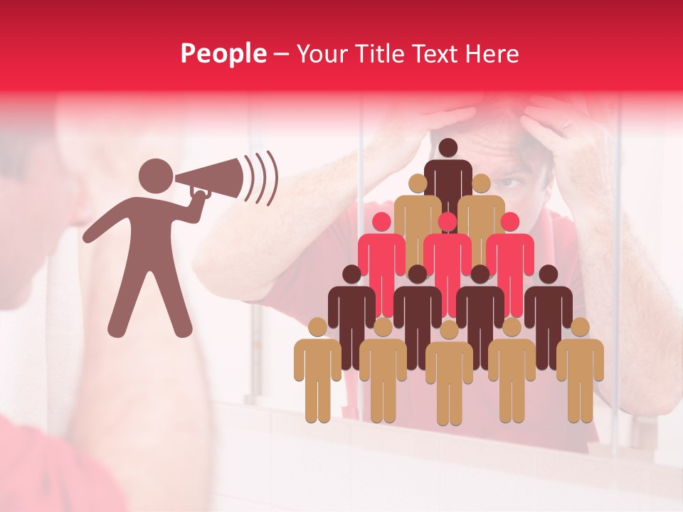 Follicle Vanity Person PowerPoint Template