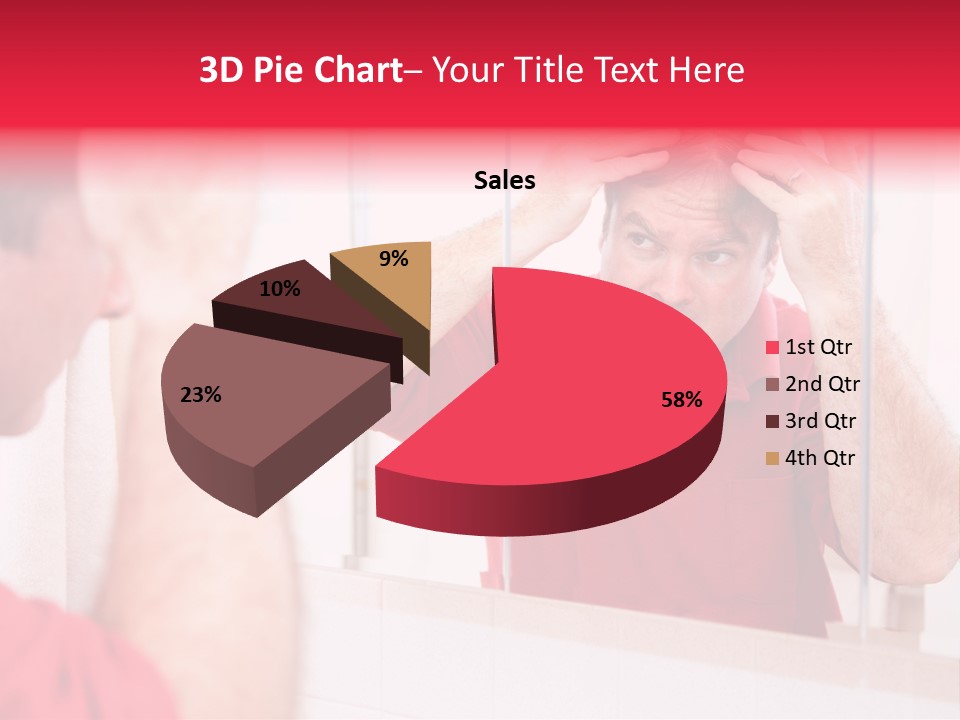 Follicle Vanity Person PowerPoint Template