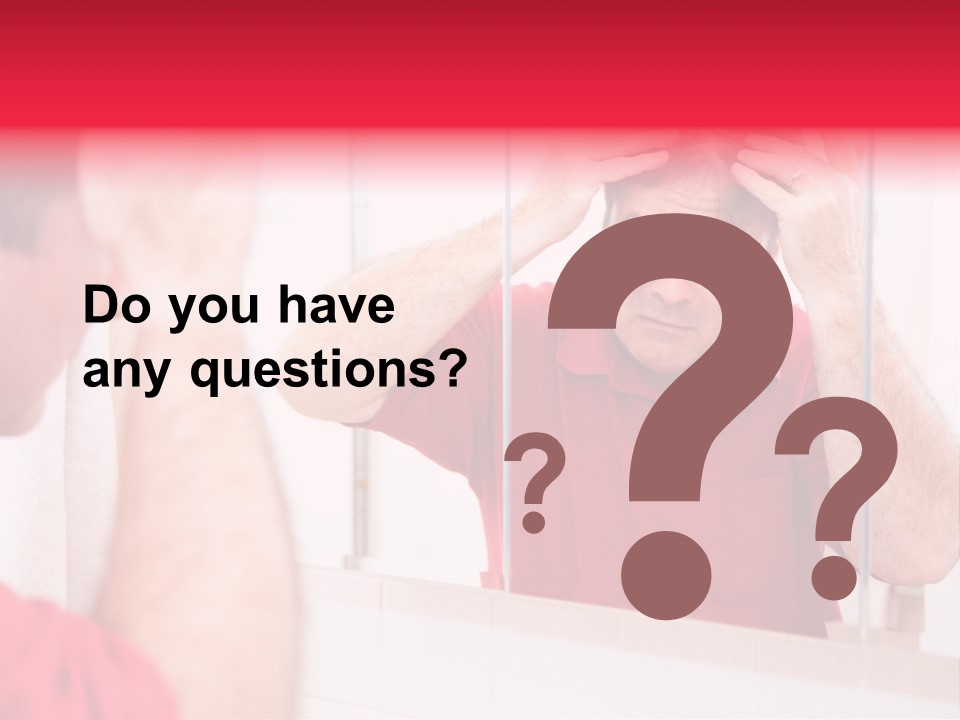 Follicle Vanity Person PowerPoint Template