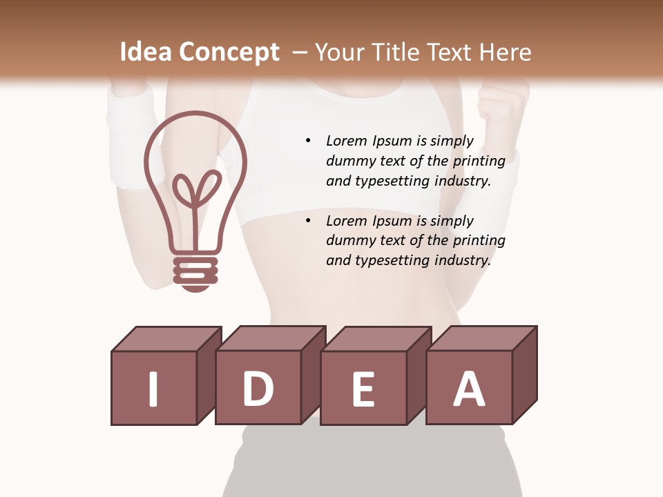 Energetic Lifestyle Teacher PowerPoint Template