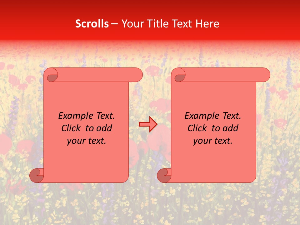 Hills Agriculture Illustration PowerPoint Template