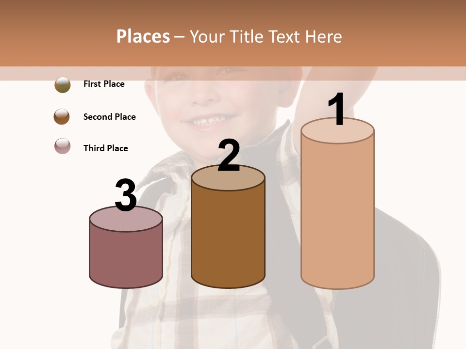 Kindergartener Schoolboy Caucasian PowerPoint Template