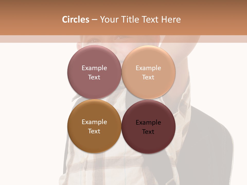 Kindergartener Schoolboy Caucasian PowerPoint Template