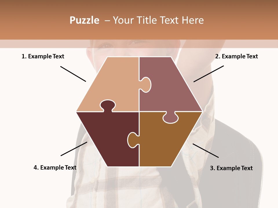 Kindergartener Schoolboy Caucasian PowerPoint Template