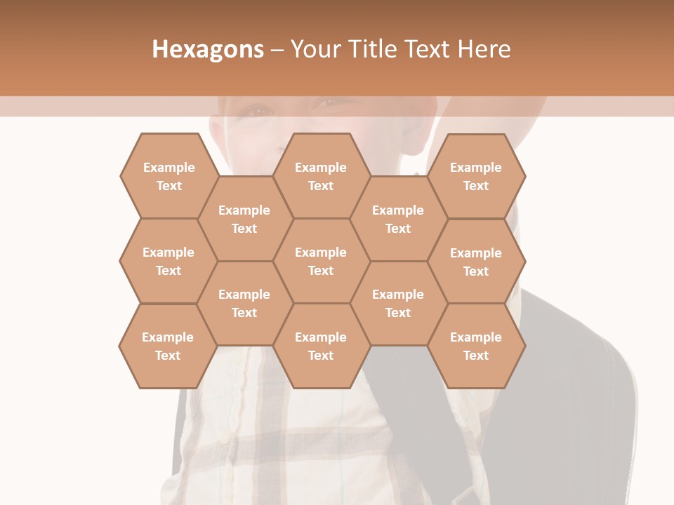 Kindergartener Schoolboy Caucasian PowerPoint Template