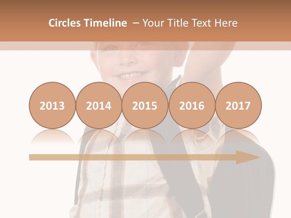 Kindergartener Schoolboy Caucasian PowerPoint Template