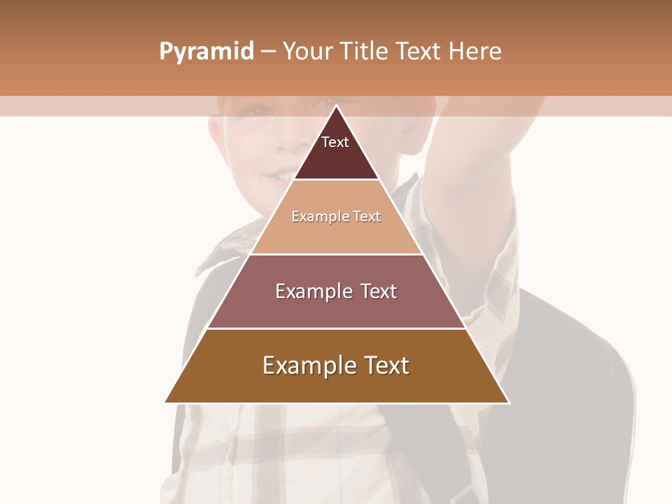 Kindergartener Schoolboy Caucasian PowerPoint Template