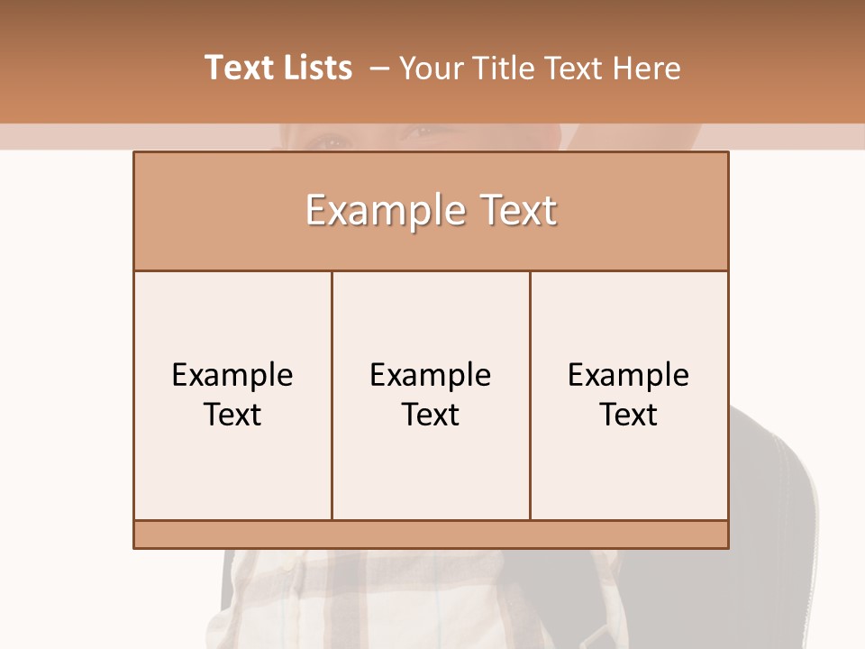 Kindergartener Schoolboy Caucasian PowerPoint Template