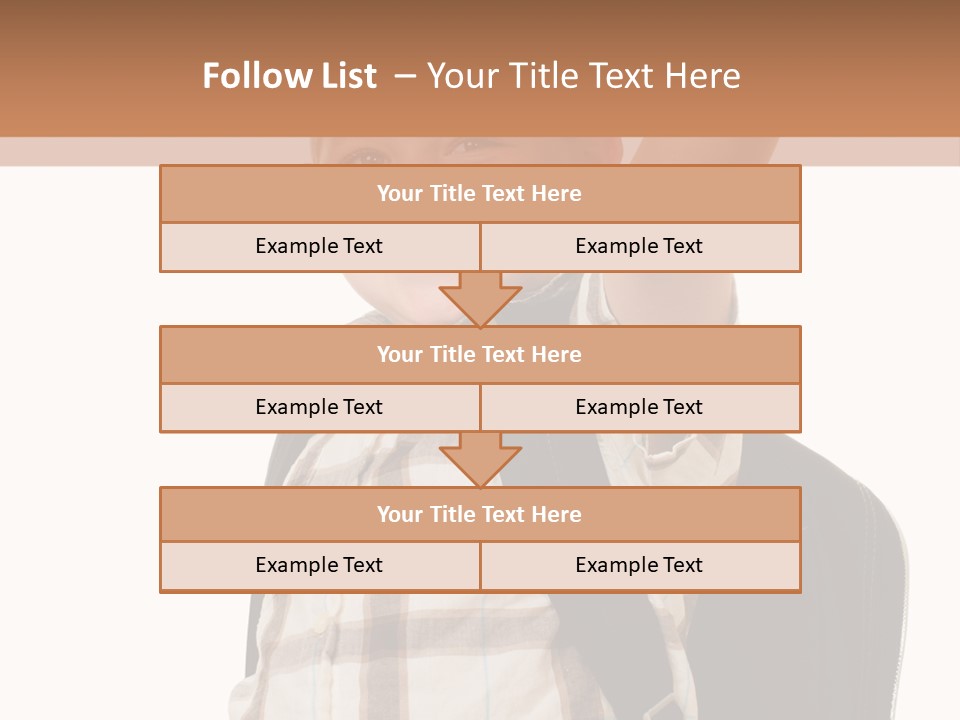 Kindergartener Schoolboy Caucasian PowerPoint Template