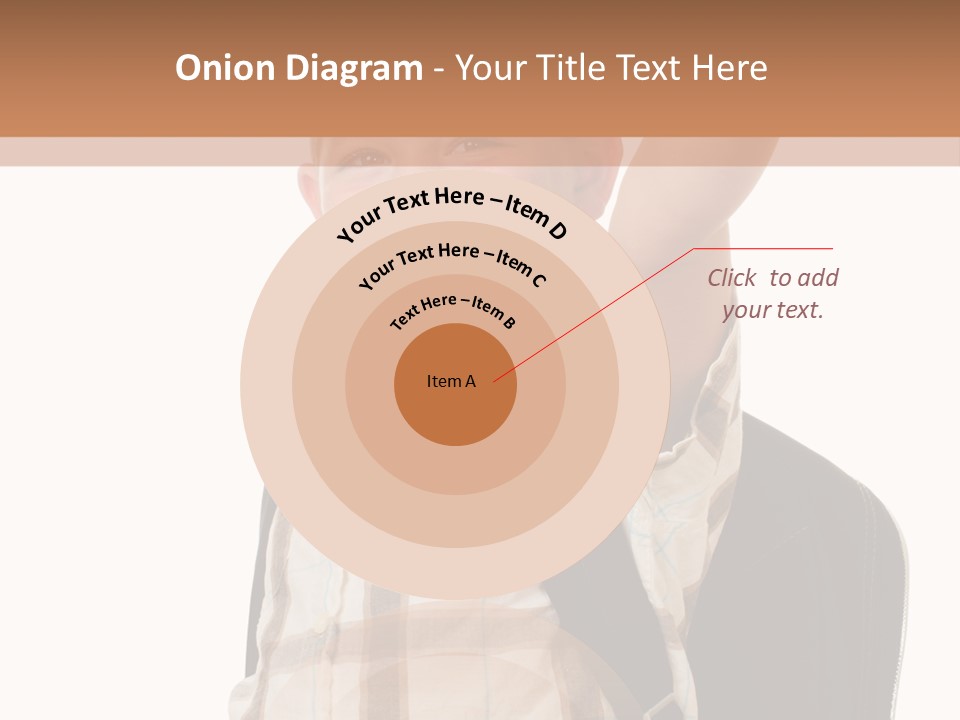 Kindergartener Schoolboy Caucasian PowerPoint Template