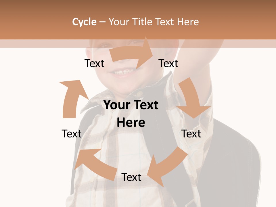 Kindergartener Schoolboy Caucasian PowerPoint Template