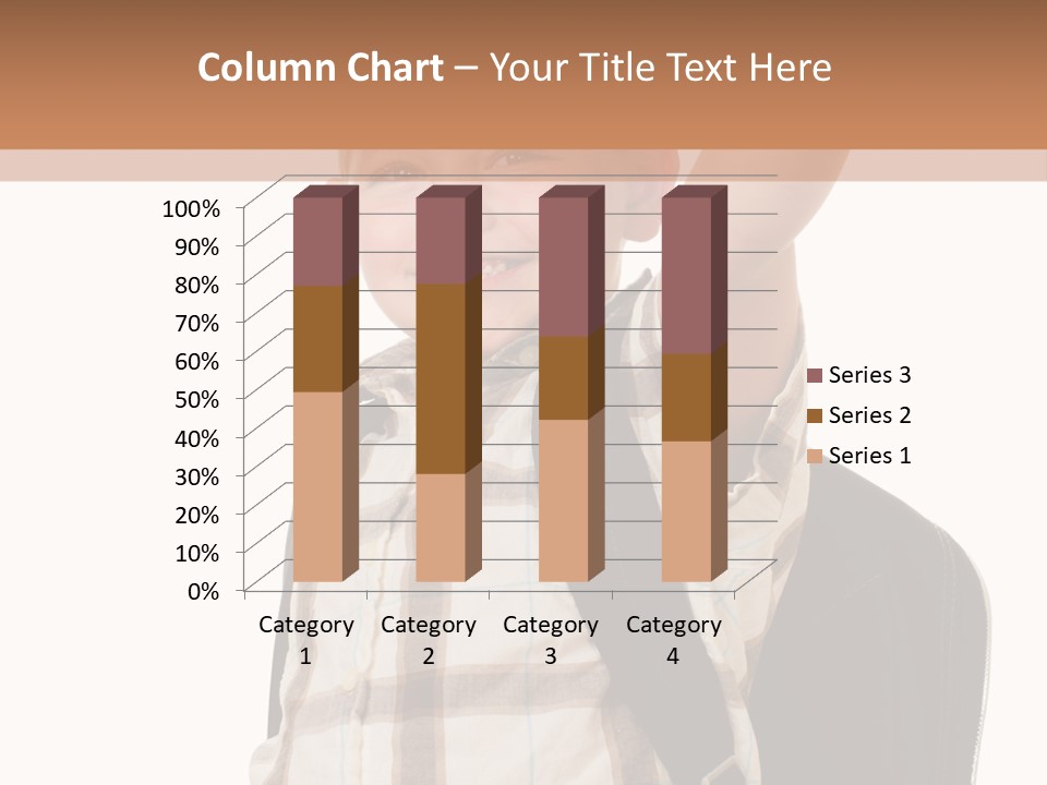 Kindergartener Schoolboy Caucasian PowerPoint Template