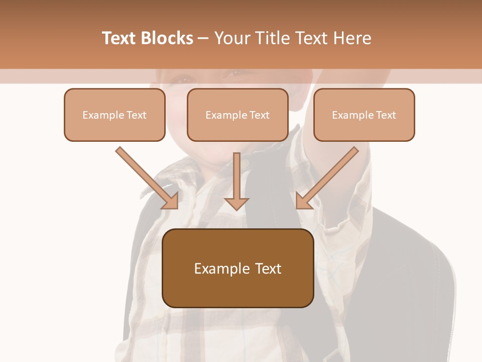 Kindergartener Schoolboy Caucasian PowerPoint Template