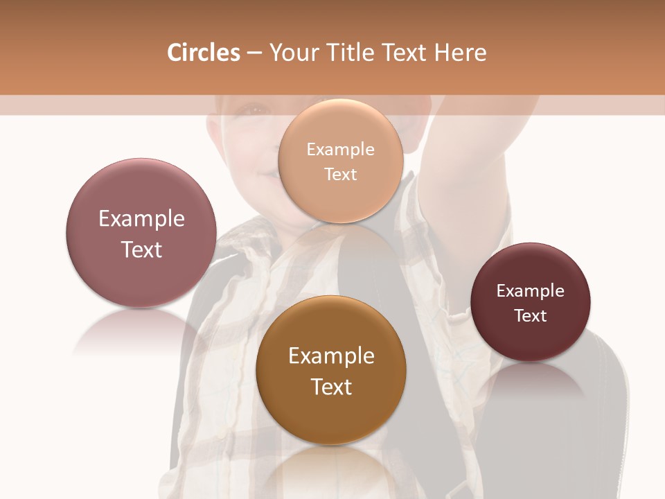 Kindergartener Schoolboy Caucasian PowerPoint Template