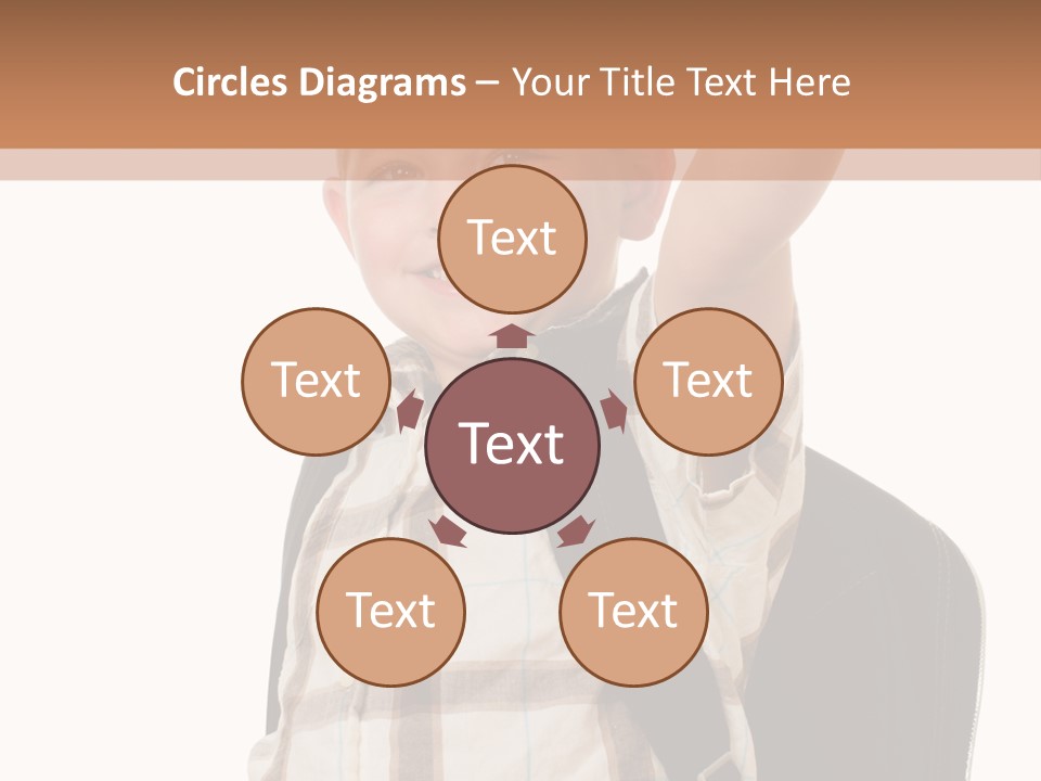 Kindergartener Schoolboy Caucasian PowerPoint Template