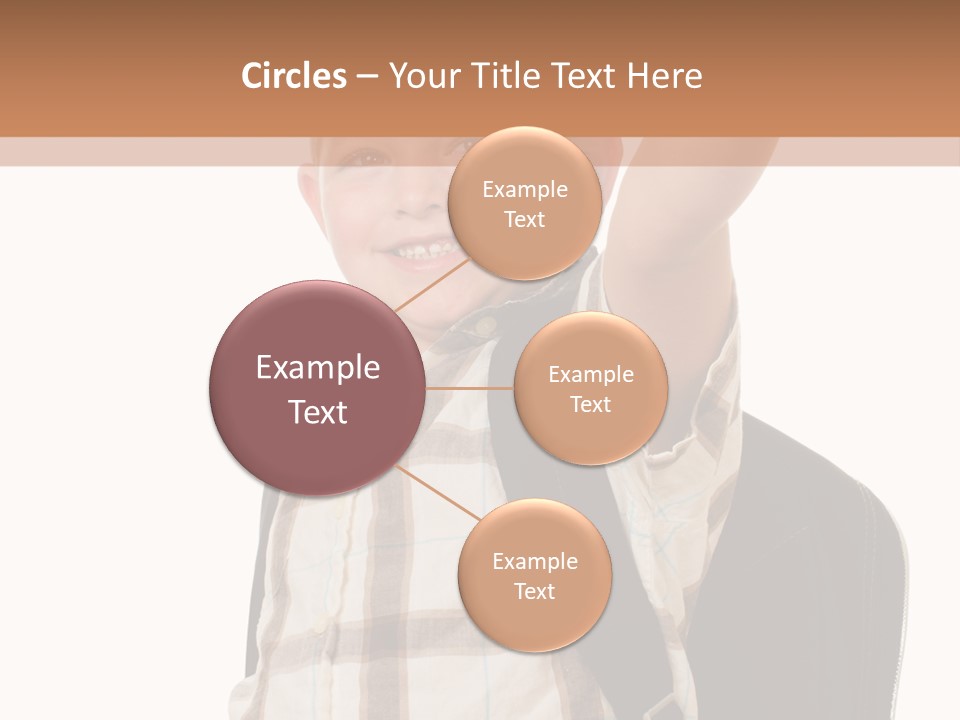 Kindergartener Schoolboy Caucasian PowerPoint Template