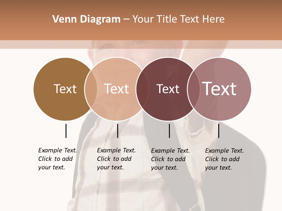 Kindergartener Schoolboy Caucasian PowerPoint Template