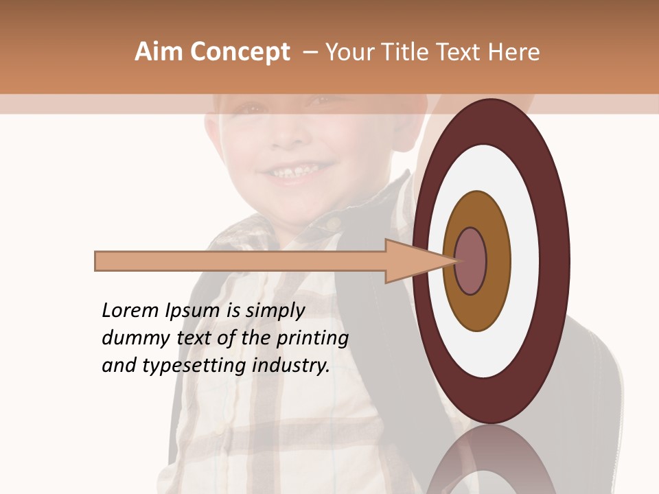 Kindergartener Schoolboy Caucasian PowerPoint Template