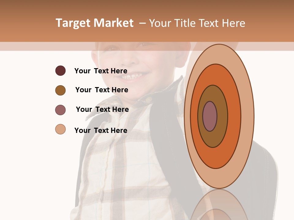 Kindergartener Schoolboy Caucasian PowerPoint Template