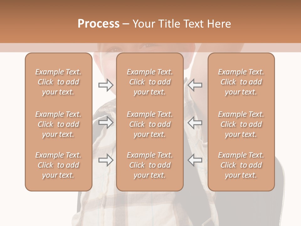 Kindergartener Schoolboy Caucasian PowerPoint Template