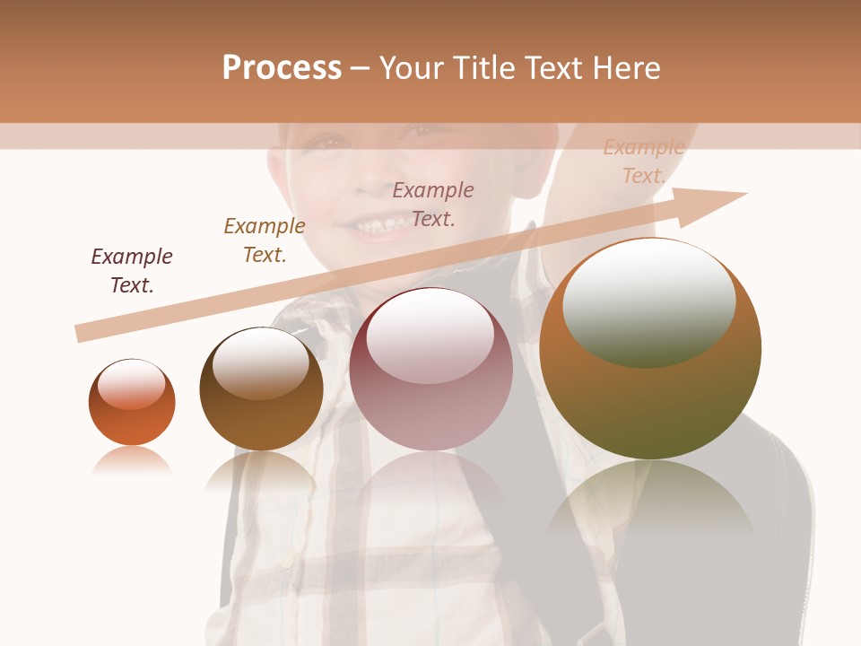 Kindergartener Schoolboy Caucasian PowerPoint Template