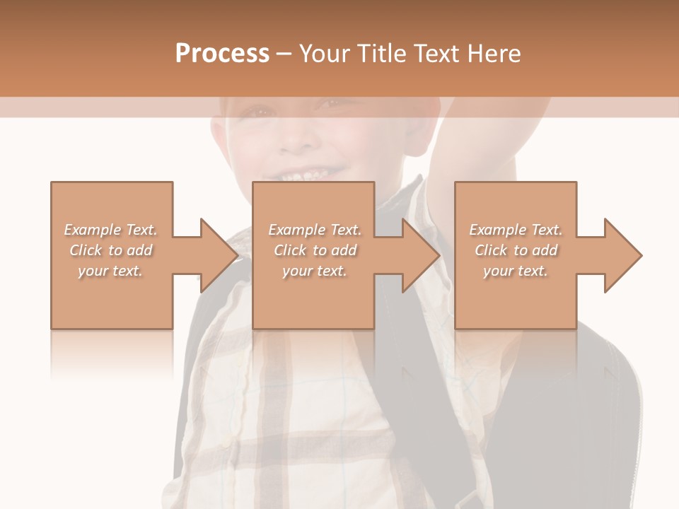 Kindergartener Schoolboy Caucasian PowerPoint Template