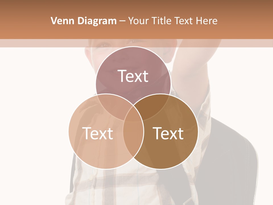 Kindergartener Schoolboy Caucasian PowerPoint Template