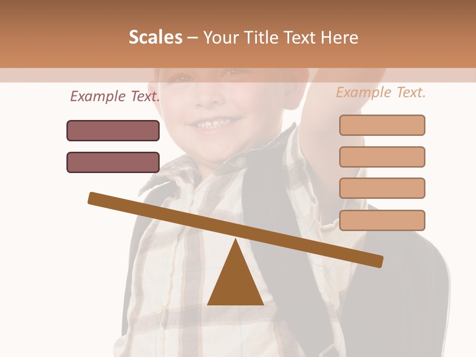 Kindergartener Schoolboy Caucasian PowerPoint Template