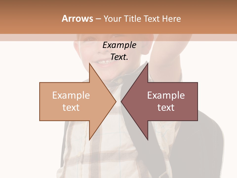 Kindergartener Schoolboy Caucasian PowerPoint Template