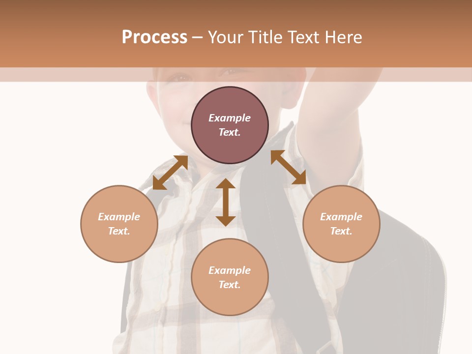 Kindergartener Schoolboy Caucasian PowerPoint Template
