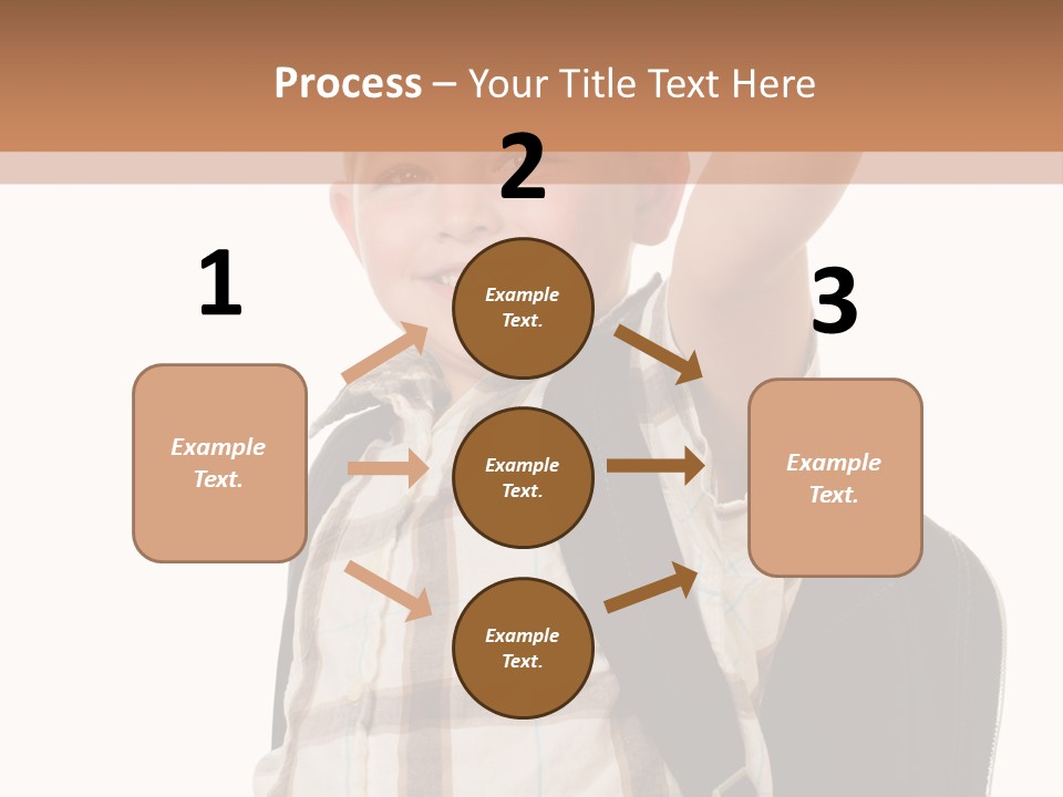 Kindergartener Schoolboy Caucasian PowerPoint Template
