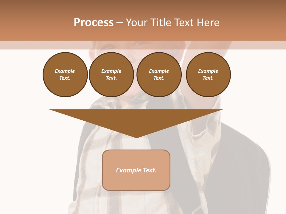 Kindergartener Schoolboy Caucasian PowerPoint Template