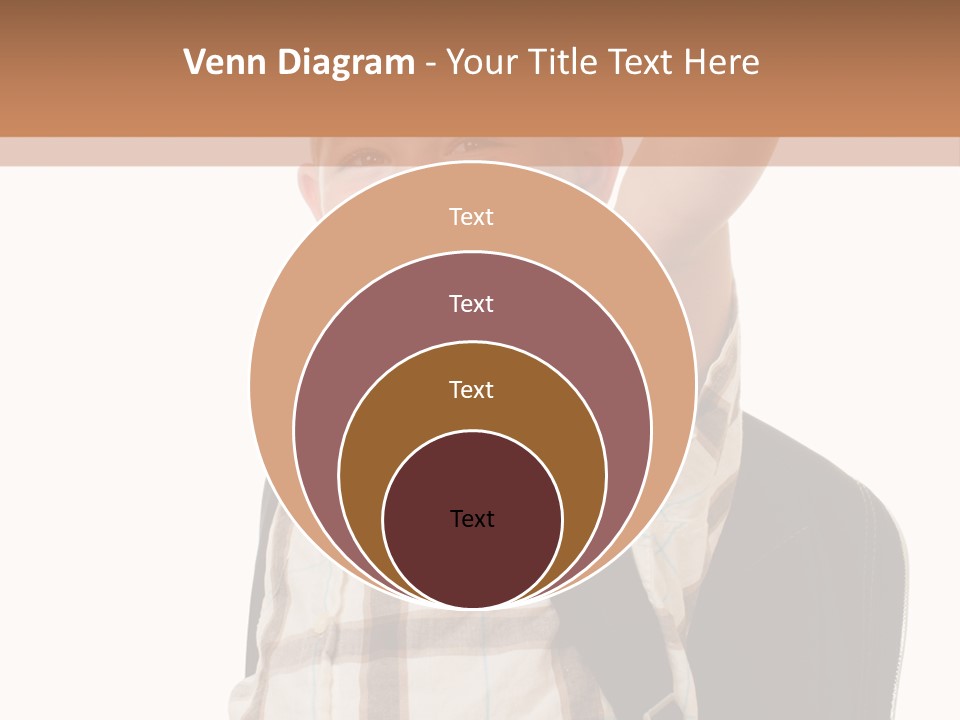 Kindergartener Schoolboy Caucasian PowerPoint Template