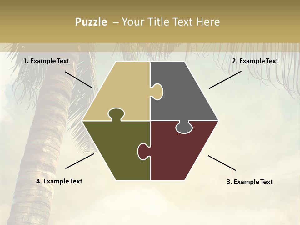 Tree Surf Coconut PowerPoint Template