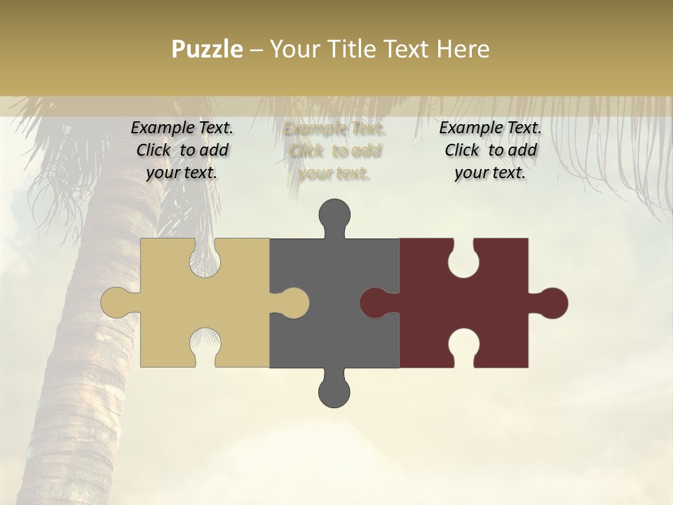 Tree Surf Coconut PowerPoint Template