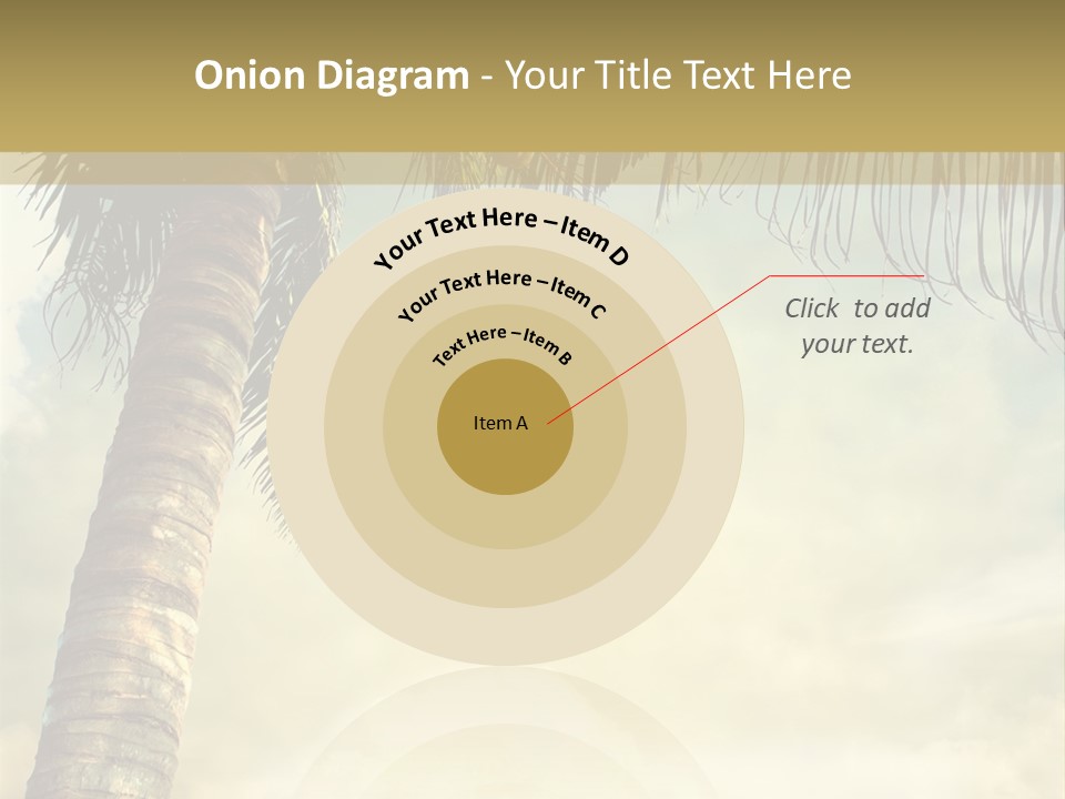 Tree Surf Coconut PowerPoint Template