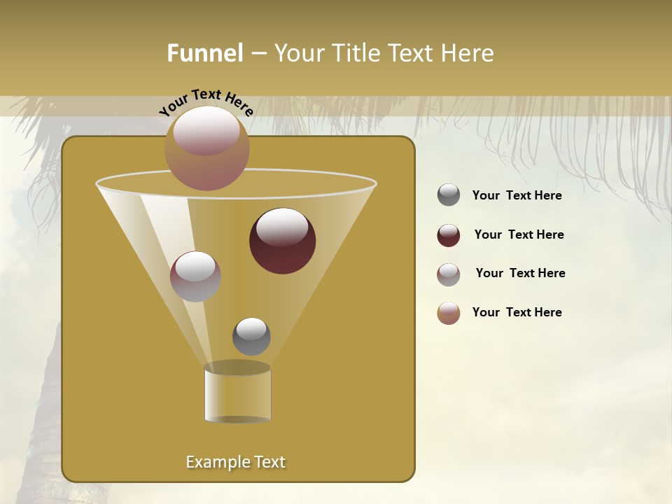 Tree Surf Coconut PowerPoint Template