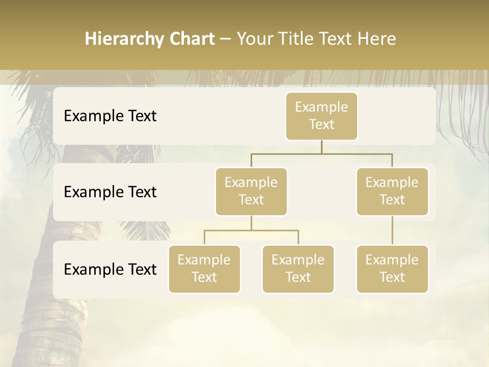 Tree Surf Coconut PowerPoint Template