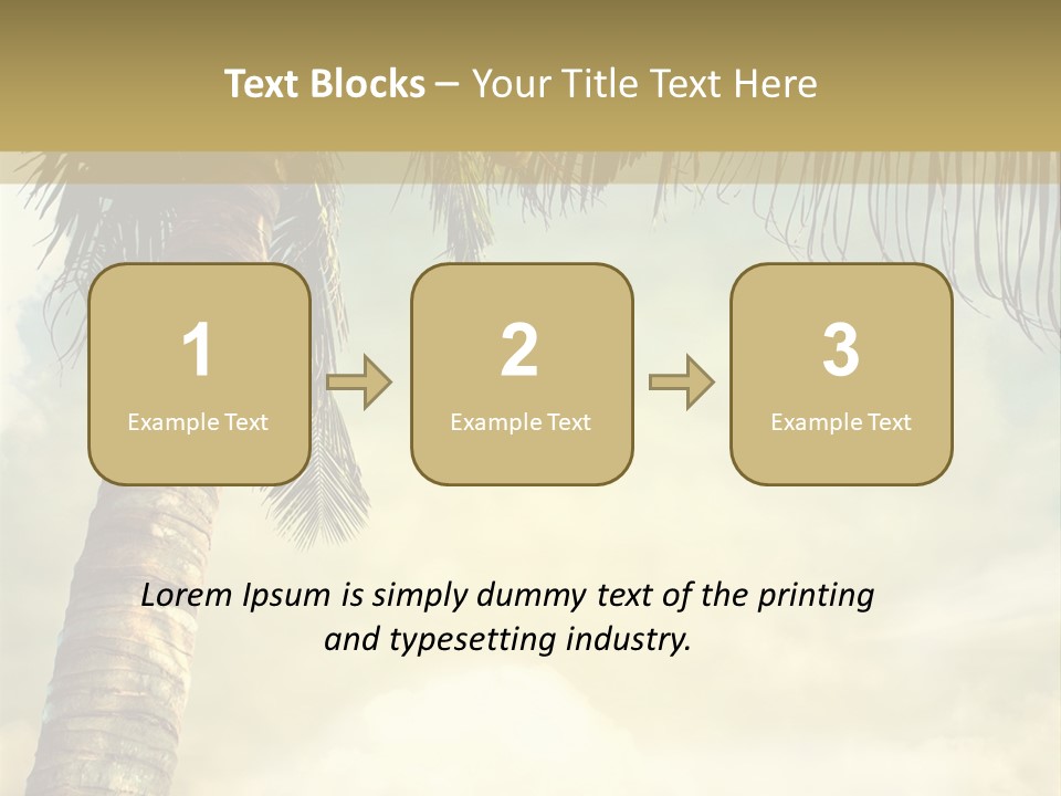 Tree Surf Coconut PowerPoint Template