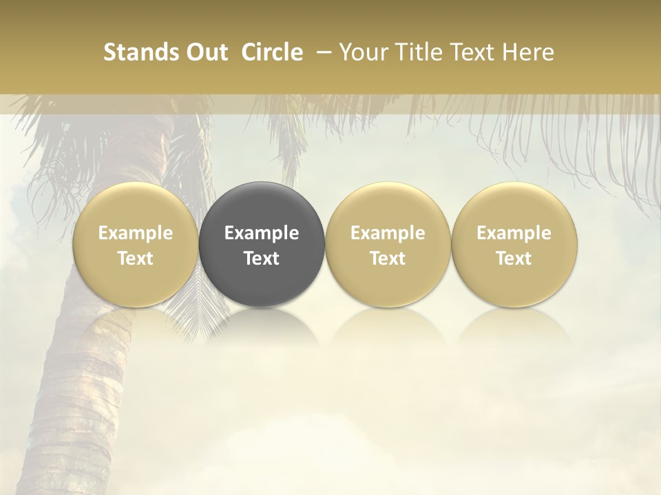Tree Surf Coconut PowerPoint Template