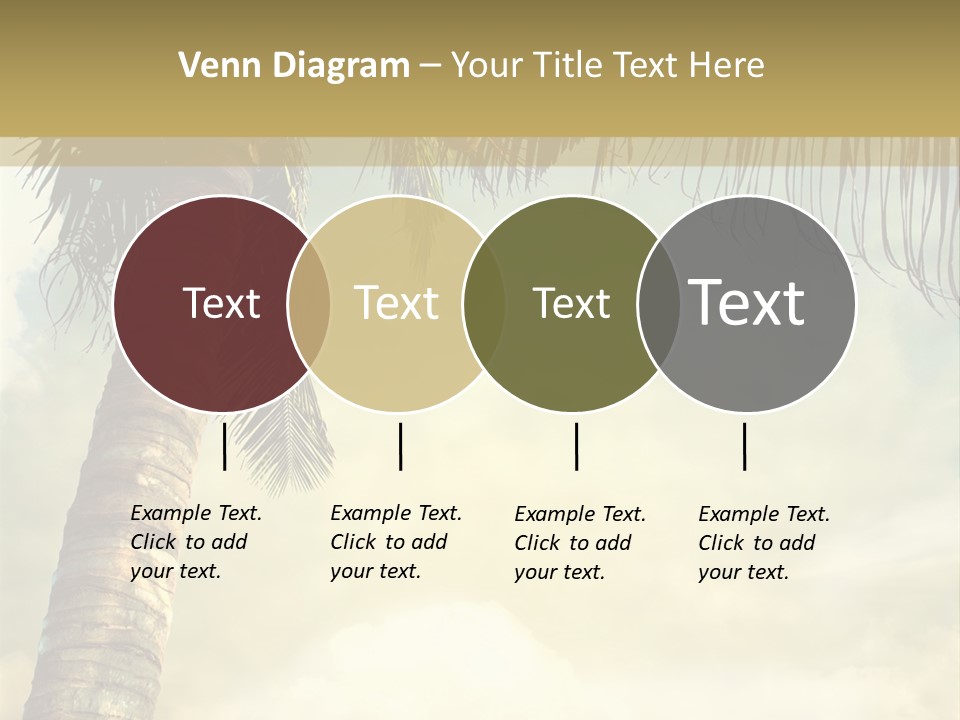 Tree Surf Coconut PowerPoint Template