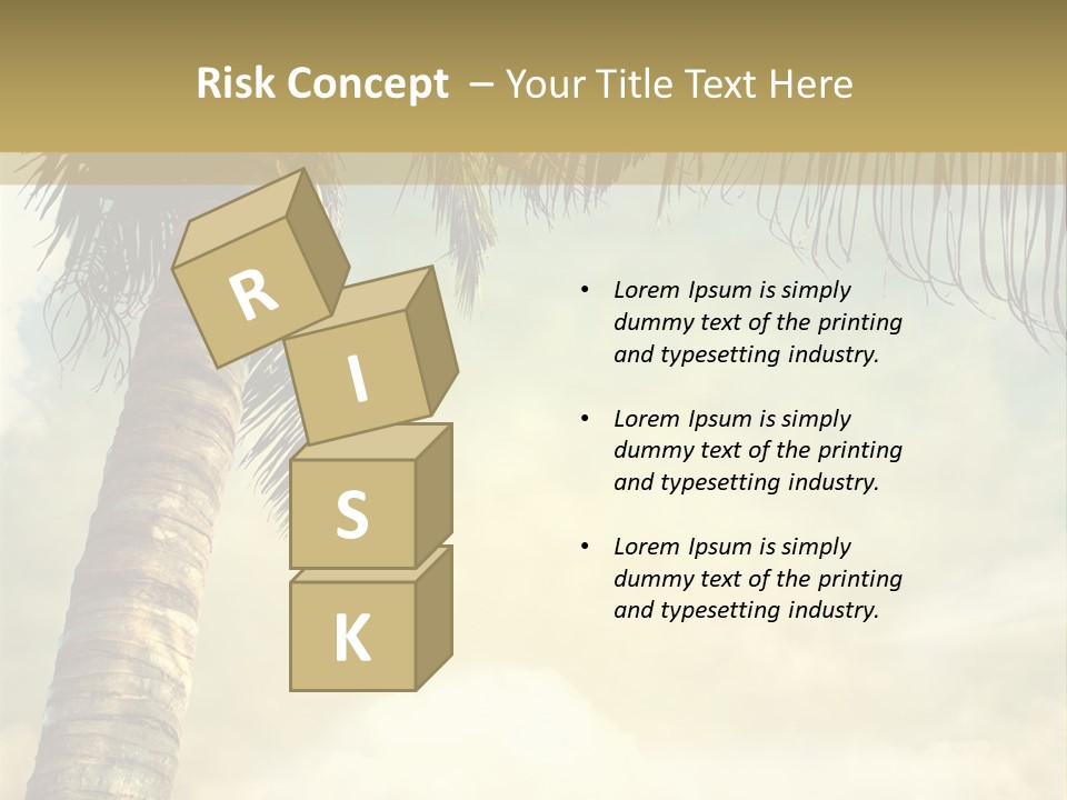 Tree Surf Coconut PowerPoint Template