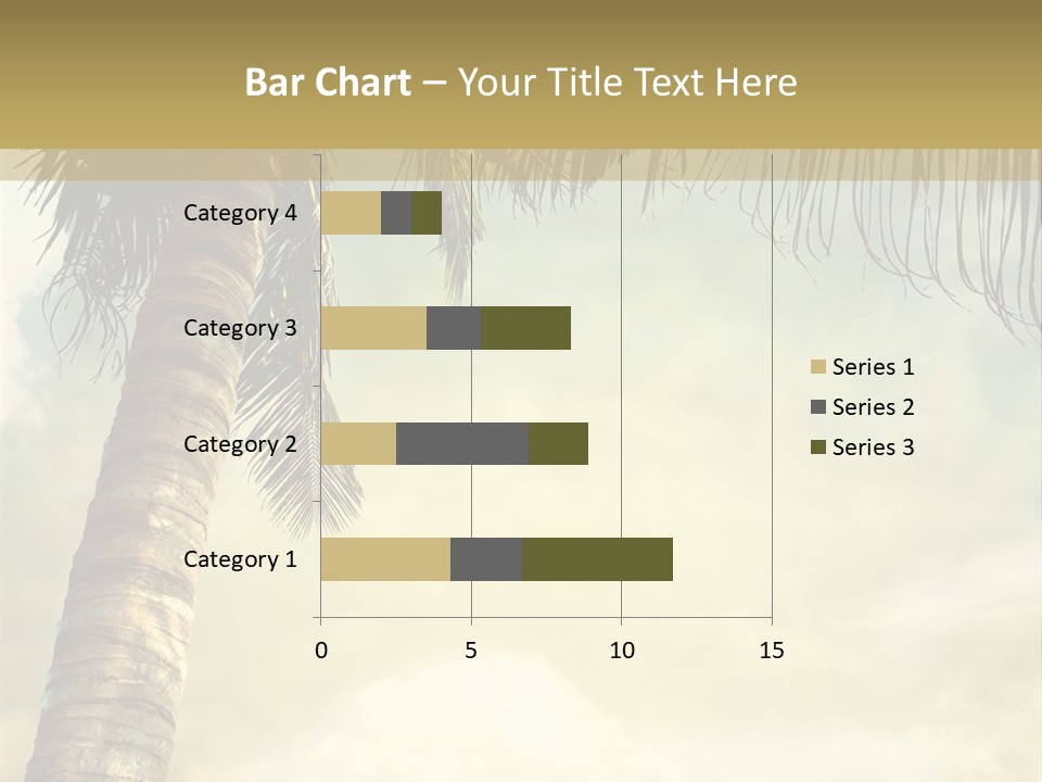 Tree Surf Coconut PowerPoint Template