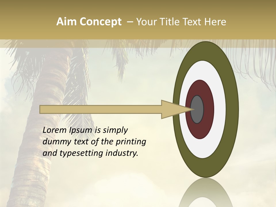 Tree Surf Coconut PowerPoint Template