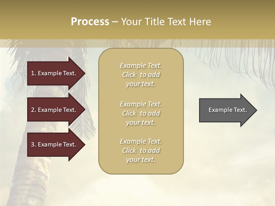 Tree Surf Coconut PowerPoint Template
