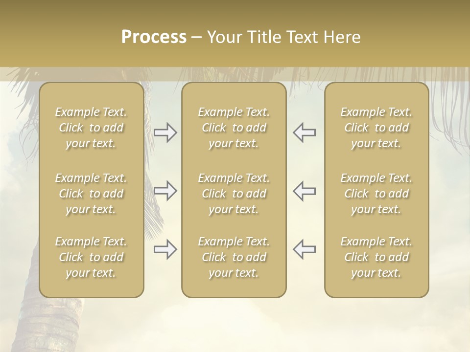 Tree Surf Coconut PowerPoint Template