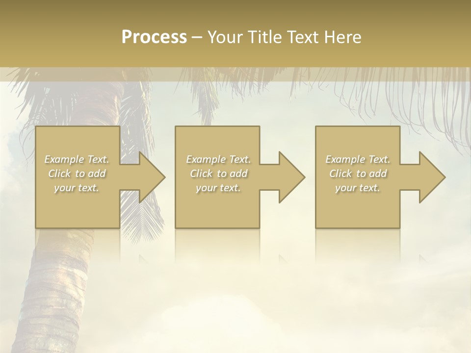 Tree Surf Coconut PowerPoint Template
