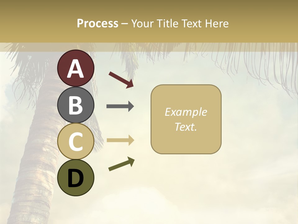 Tree Surf Coconut PowerPoint Template