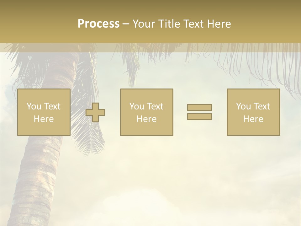 Tree Surf Coconut PowerPoint Template